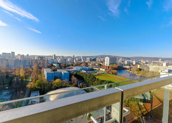 Sunny With Amazing Terrace On The 13th Floor Near Center * Bratislava